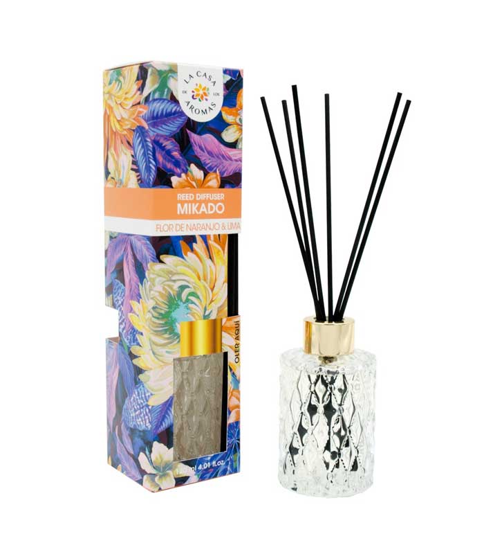 [8428390045036] LA CASA DE LOS AROMAS MIKADO BRANDY 120ML FLEUR D ´ORANGER/CITRON