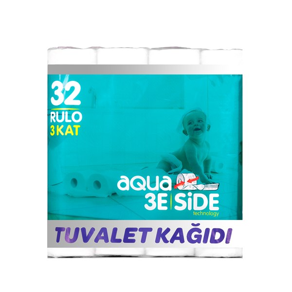 [8695855502919] AQUA PAPIER TOILLETTE 32 3PLIE