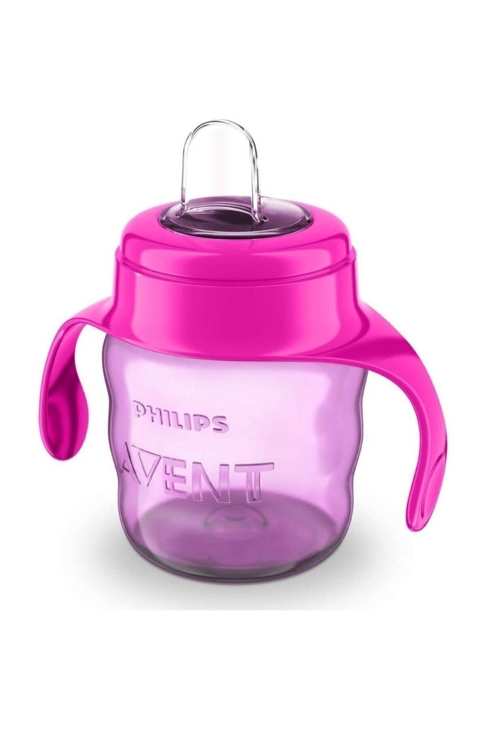 [8710103667018] AVENT TASSE MAUVE AVEC ANSES ROUGE 200ML 6M+ FILLE