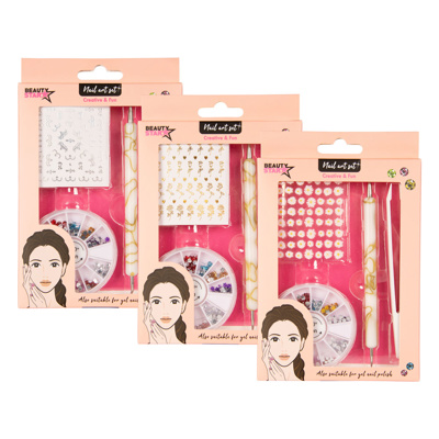 [8711568060451] BEUATY STAR SET NAIL ART AVEC AUTOCOLLANTS