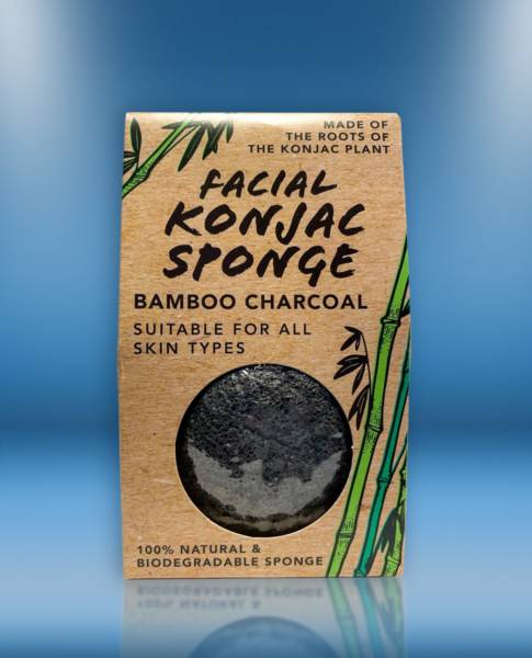 [8715342020938] ÉPONGE KONJAC BAMBOO ET CHARBON