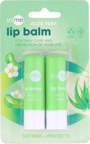 [8720289262310] SOME ALOE VERA PACK VERT LIP BALM X2