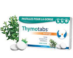 [N/A-273-5] THYMOTABS ORANGE VIT C, THYM, CALIPTUSSE 24 PASTILLES