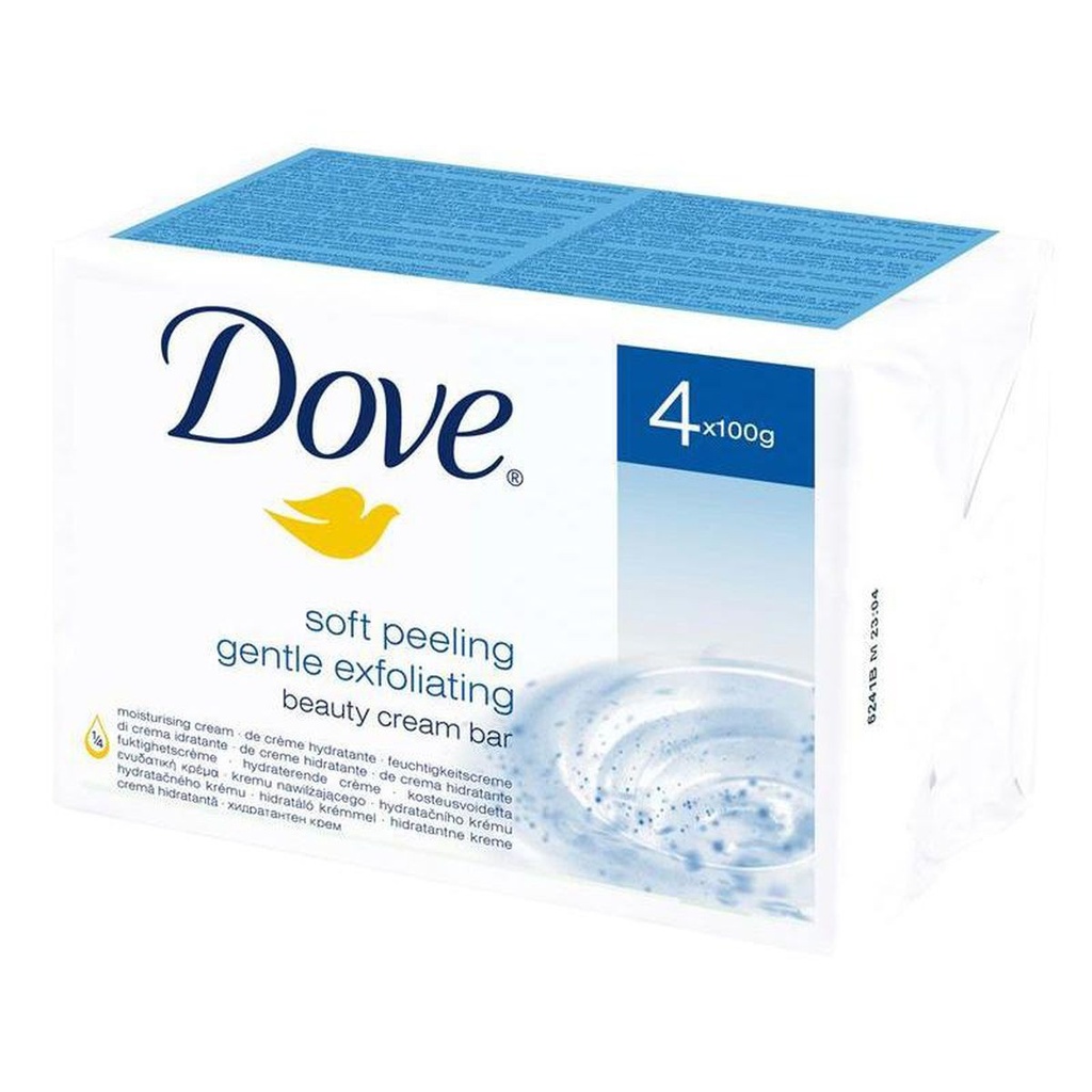 [8717163607305] DOVE SAVON A MAIN GENTLE EXFOLIANT - 4 X 90G