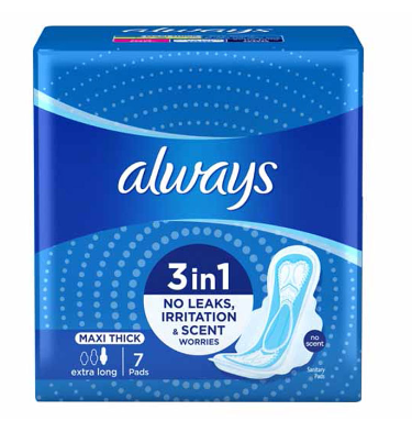 [4015400671336] ALWAYS 3IN1 MAXI THICK EXTRA LONG 7 PADS