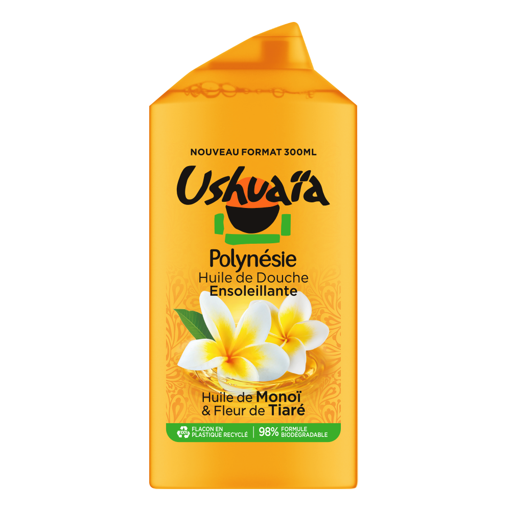 [3600551053776] USHUAÏA – HUILE DE DOUCHE ENSOLEILLANTE À L’HUILE DE MONOÏ ET FLEUR DE TIARÉ – 300ML