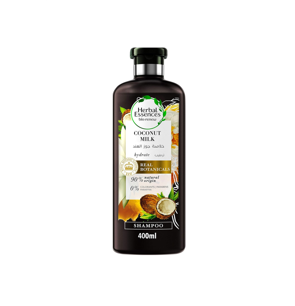 [8001090662231] HERBAL ESSENCES BIO:RENEW HYDRATE SHAMPOOING AU LAIT DE COCO 400 ML
