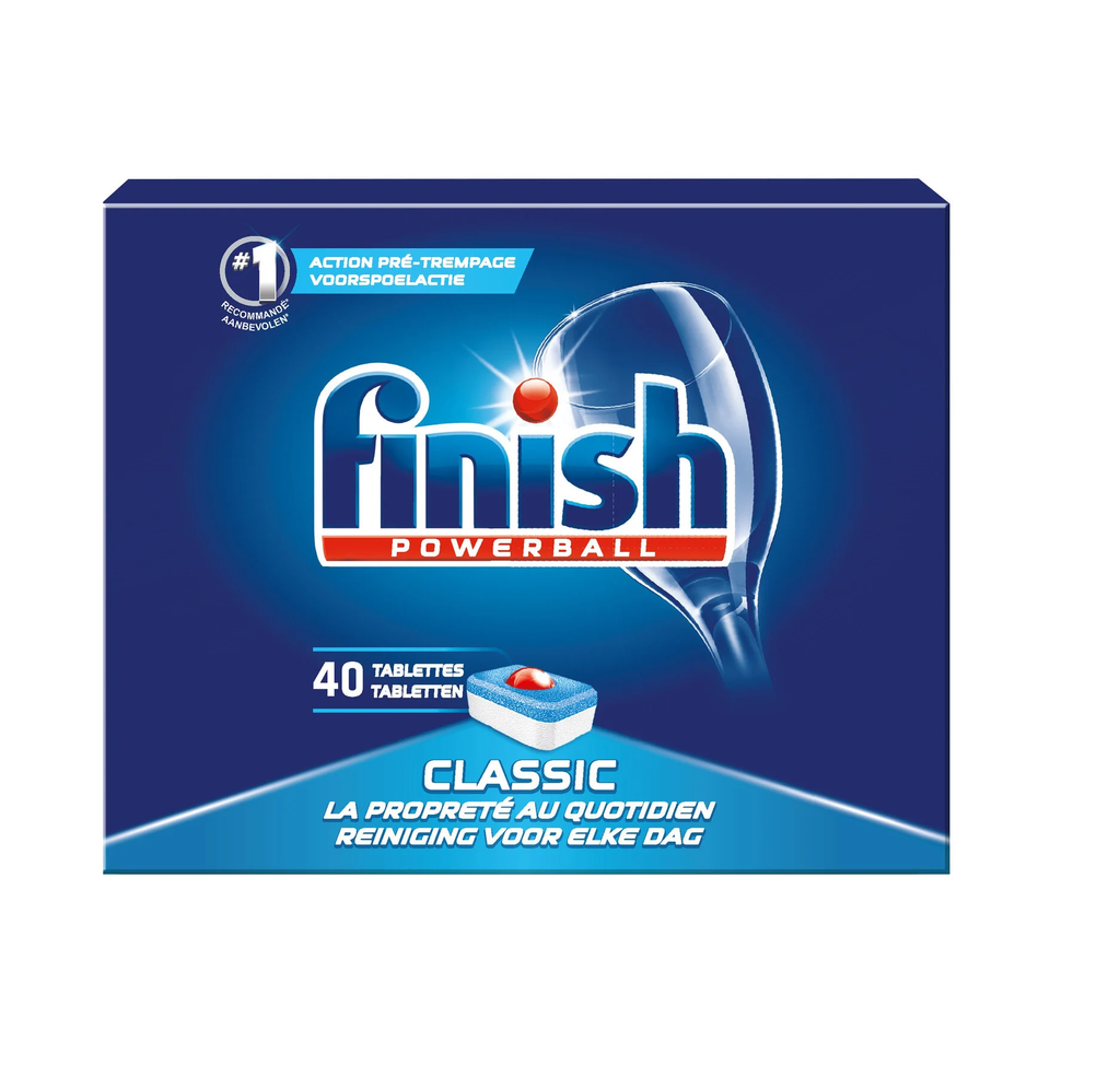 [5410036165768] FINISH TABLETTES CLASSIC 40 TABLETTES VAISSELLE CLASSIC NETTOYANTES ET ANTI TÂCHES