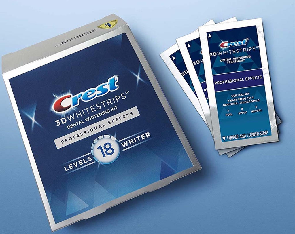 [889714000038] CREST 3D WHITE WHITESTRIPS PROFESSIONAL EFFECTS - 20 CT