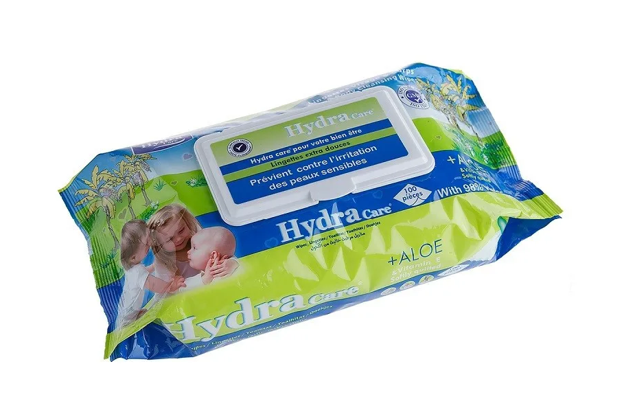 [896364002930] HYDRA CARE LINGETTES EXTRA DOUCES SANS ALCOOL EN ALOÈS VERA - VITAMINE E 