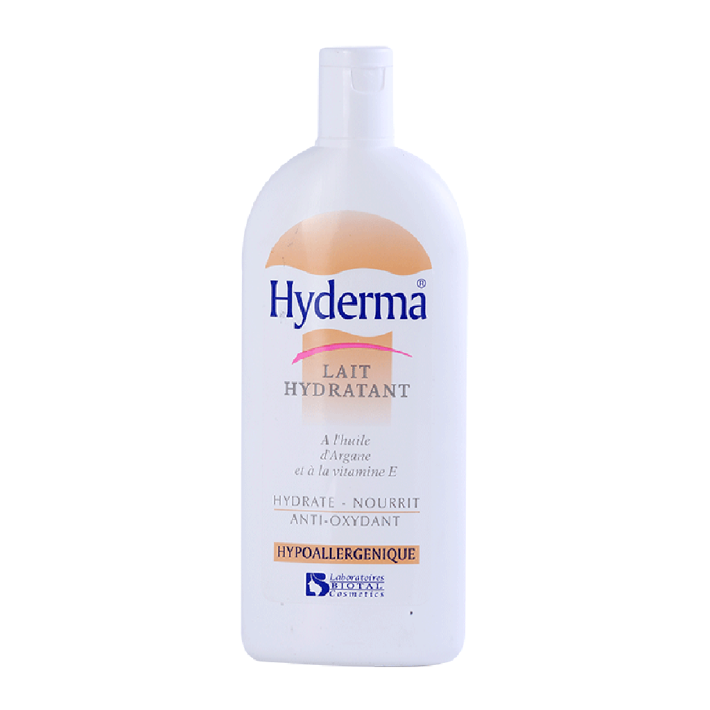 [6111033005109] HYDERMA LAIT HYDRATANT SANS SILICONE ET PARABEN PEAUX SÈCHE ET SENSIBLES ARGAN ET KARITÉ 250ML