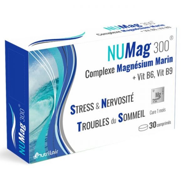 [6111251850222] NUMAG 300 COMPLEXE MAGNESIUM MARIN+VIT B6.VITB9 STRESS/NERVOSITE ET TROUBLES DU SOMMEIL 