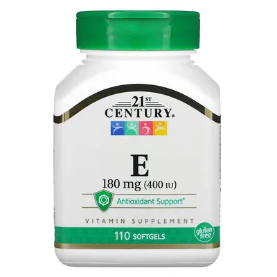 [740985212455] 21ST CENTURY VITAMINE E 180 MG 110 CAPSULES
