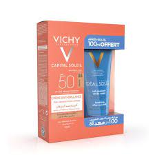 [6111041167707] VICHY CAPITAL SOLEIL CREME ANTI BRILLANT + APRES SOLEIL 100 ML PACK 