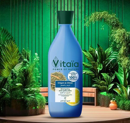 [6111242926486] VITAIA SHAMPOING ANTI PELLICULAIRE - ORIGAN & CITRON - 380 ML