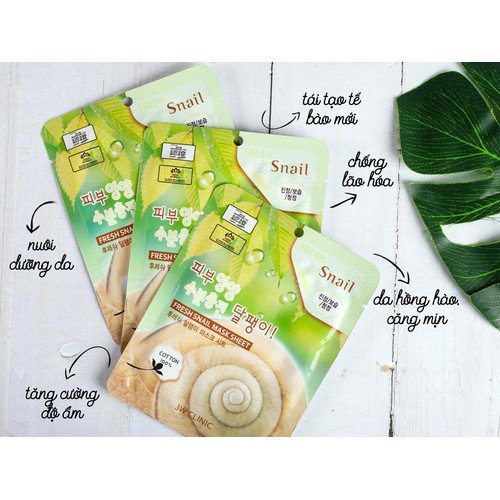 [8809689370020] 3W Clinic - Fresh Snail Mask Sheet